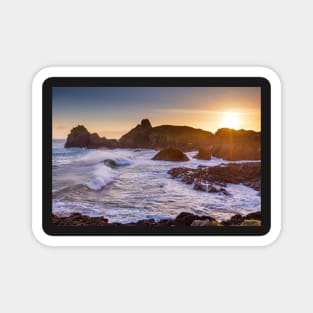 Kynance Cove at sunset in Cornwall Magnet