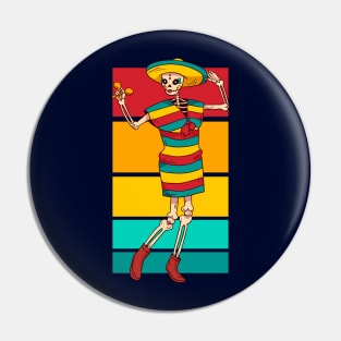 Dia de los Muertos Dancer Pin