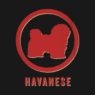 Havanese Dog Retro Vintage T-Shirt