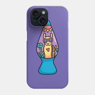 Psychedelic Llama Lamp Phone Case