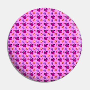 Citrus Grapes Strawberry Pattern Pin