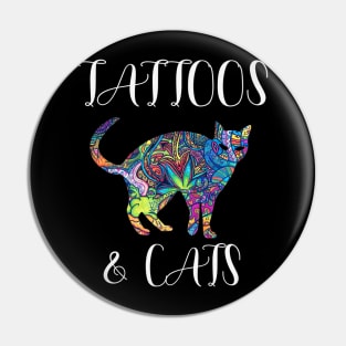 Tattoos Cats Pin