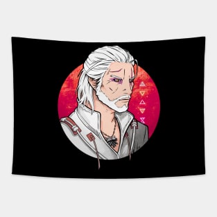 Witcher Geralt - Red Moon Tapestry