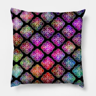 Rings Of Color Pattern Pillow