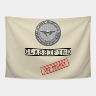 Classified Document Top Secret Halloween Costume Tapestry