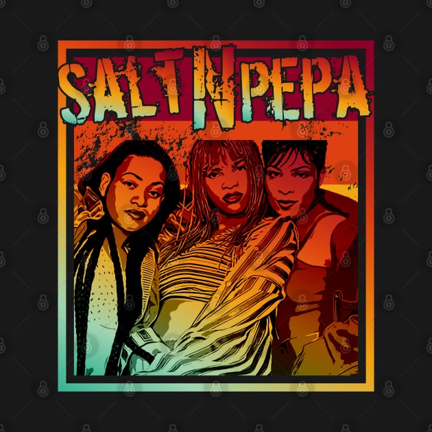 Salt N Pepa || Retro poster by Aloenalone