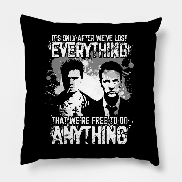 Fight Club Quote Pillow by scribblejuice