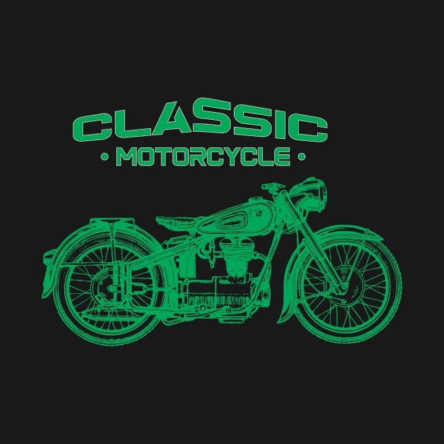 Classic Motorcycle by Custome_Man