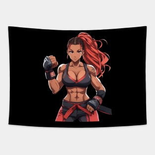 Muay Thai Girl Tapestry