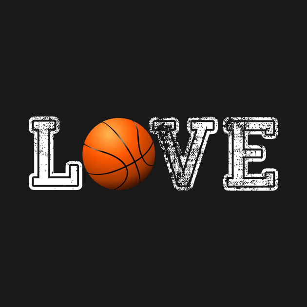 Basketball distressed ball t shirt cute dad mom love by schaefersialice