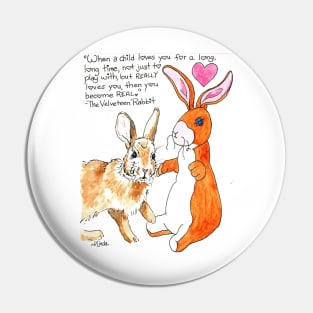 Real Rabbit Pin