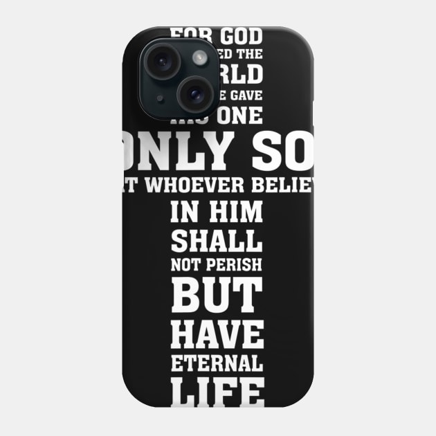 For God So Love World Jesus Cross Funny Christian Phone Case by Kellers