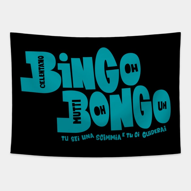 Adriano Celentano - Bingo Bongo - Ornella Mutti Tapestry by Boogosh