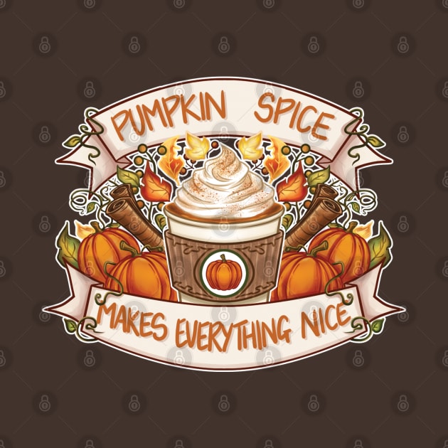 Pumpkin Spice Latte by Vinniedraws