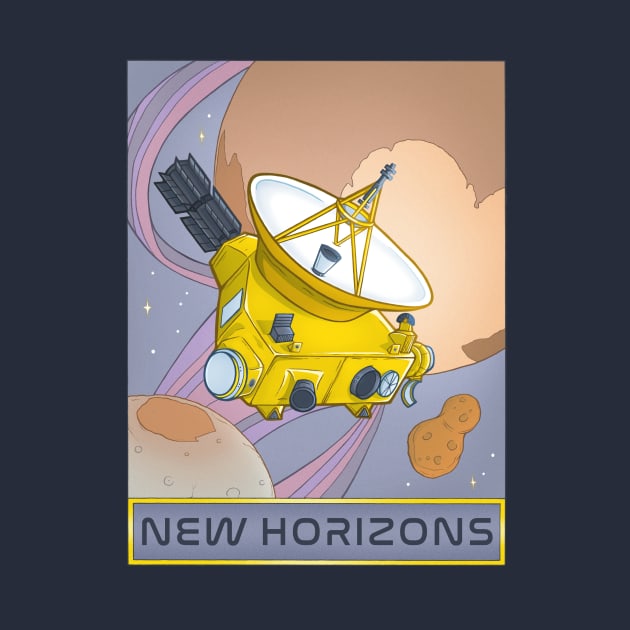 New Horizons Pluto Planet Space Probe Illustration by stacreek