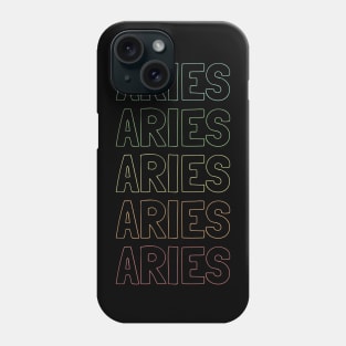 Aries Zodiac Pattern Phone Case