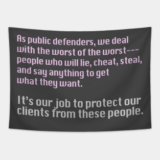 Public Defender Tapestry