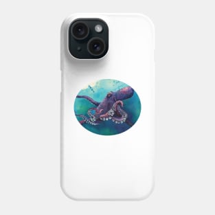 Purple Octopus Hovers Phone Case