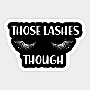 Lash Check Sticker for Sale by icelandicc