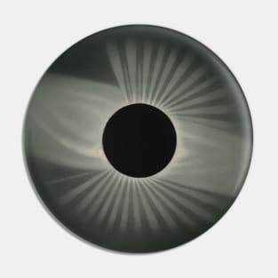 Total Eclipse of the Sun by Etienne Leopold Trouvelot Pin