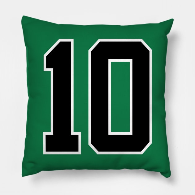 Number 10 Pillow by colorsplash