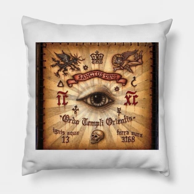 Illuminati Pillow by Awesome T-Shirts And More.