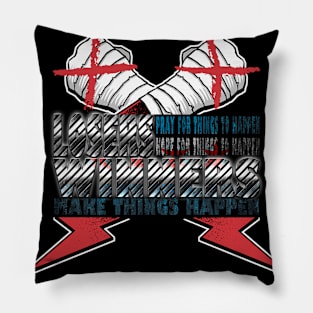 CM PUNK MAKE THINGS HAPPEN Pillow