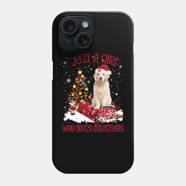 Golden Retriever Just A Girl Who Loves Christmas Phone Case by TATTOO project