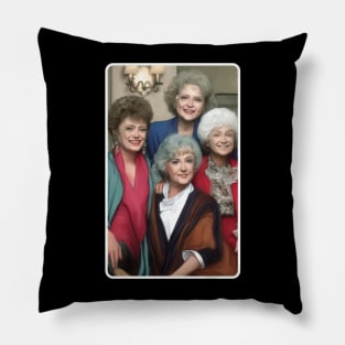 Golden Girls Watercolor Style Pillow