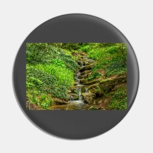 Small Mountain Waterfall Pin