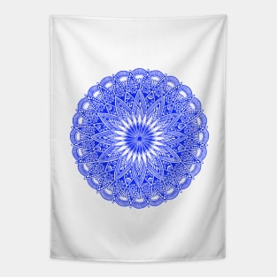 Mandala (blue) Tapestry