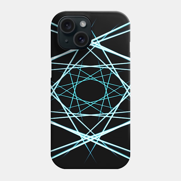 Blue laser Phone Case by melcu