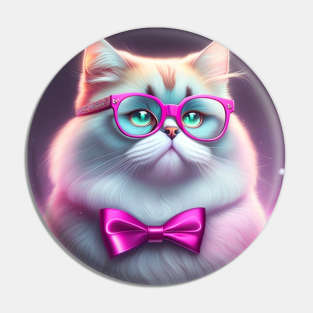 Glowy Persian Cat Pin