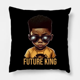 Future King, African American Boy Pillow