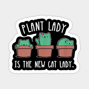 Cactus Garden Funny Plant Cat Lady    Gift Magnet