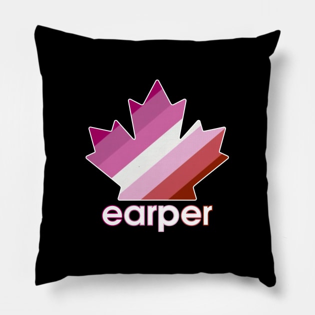 Lesbian Earper Pride Maple Leaf - Wynonna Earp Pillow by viking_elf