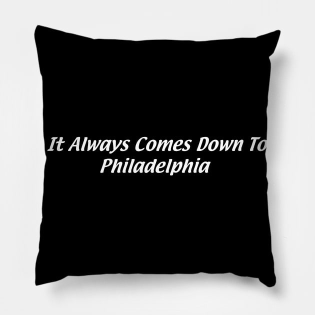 Philadelphia Pillow by Zachterrelldraws