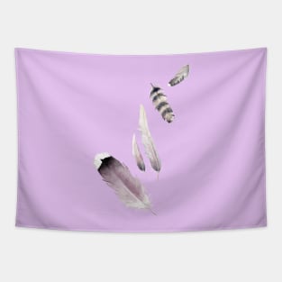 Purple Feathers Tapestry