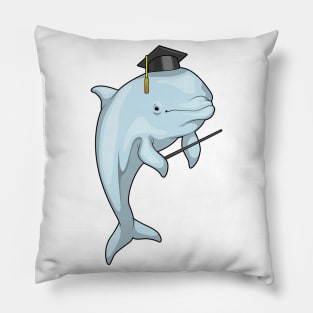 Dolphin Professor Cylinder Pillow