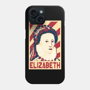 Elizabeth Queen Of England Retro Propaganda Phone Case