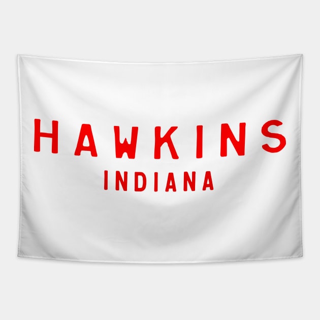 Hawkins Indiana Tapestry by SeattleDesignCompany