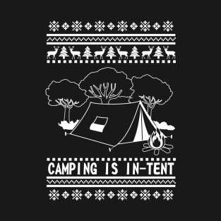 Camping Ugly Christmas Sweater T-Shirt