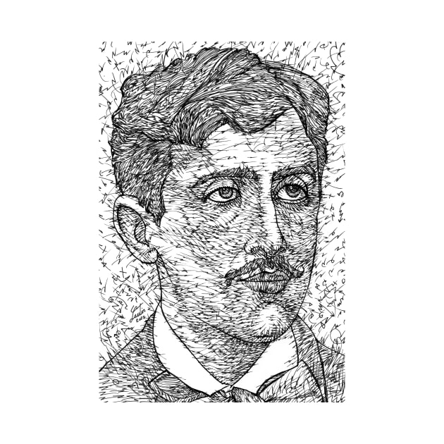 MARCEL PROUST ink portrait .1 by lautir