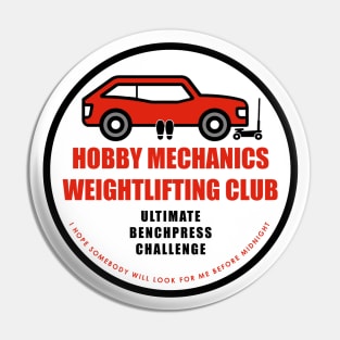 Hobby Mechanics Weightlifting Club Pin