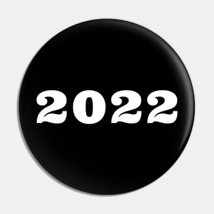 2022. Simple Typography Black 2022 design. Pin