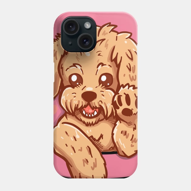 Pocket Labradoodle Puppy Phone Case by TechraPockets