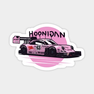 Pink Hoonipigasus Hoonigan Pikes Peak Race Car Magnet