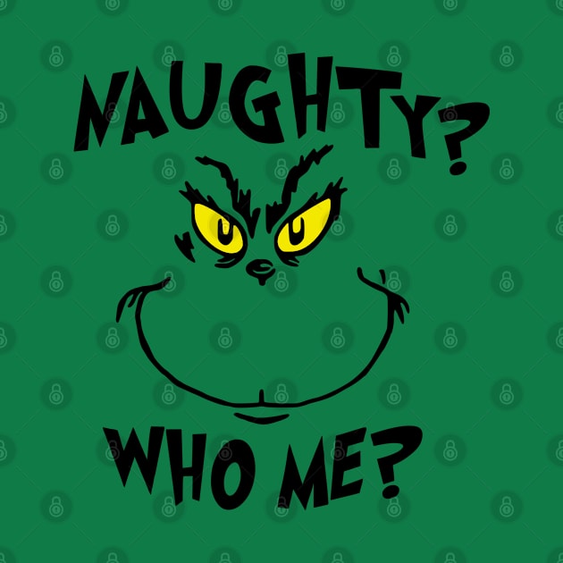 Naughty Grinch Funny Christmas Gift For Kids by albertperino9943