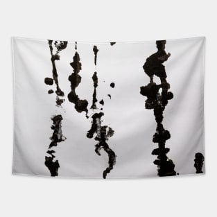 Black Ink Splatter - Alternative II Tapestry