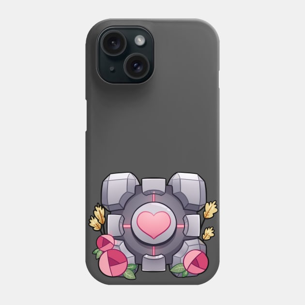 companion cube Phone Case by Galaxxi